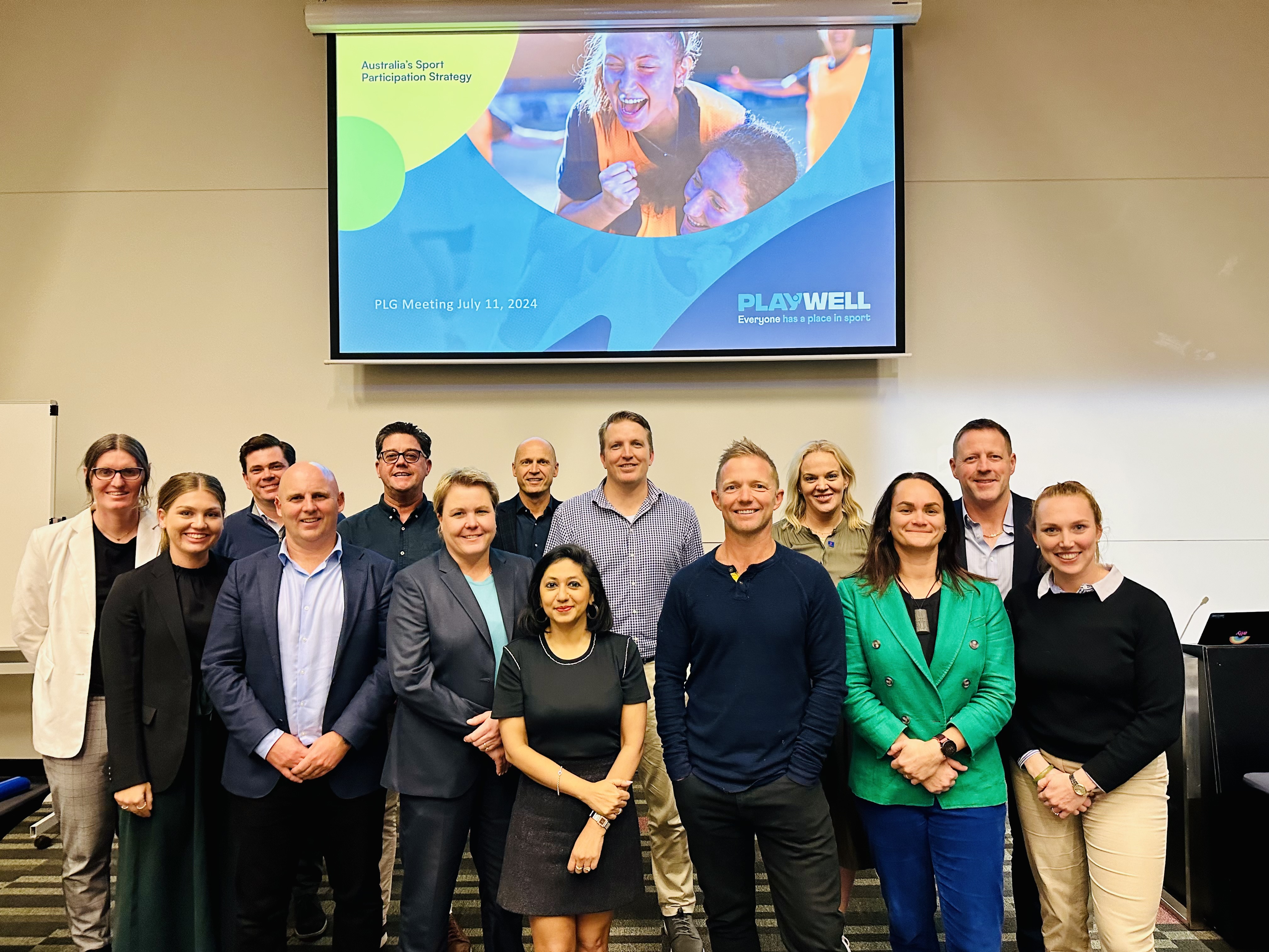 Members of the Play Well Leadership group met in Brisbane recently.